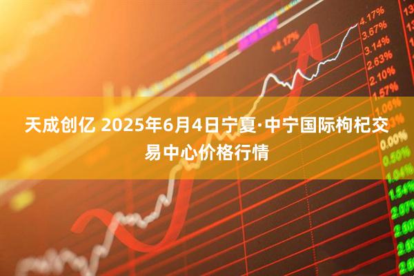 天成创亿 2025年6月4日宁夏·中宁国际枸杞交易中心价格行情